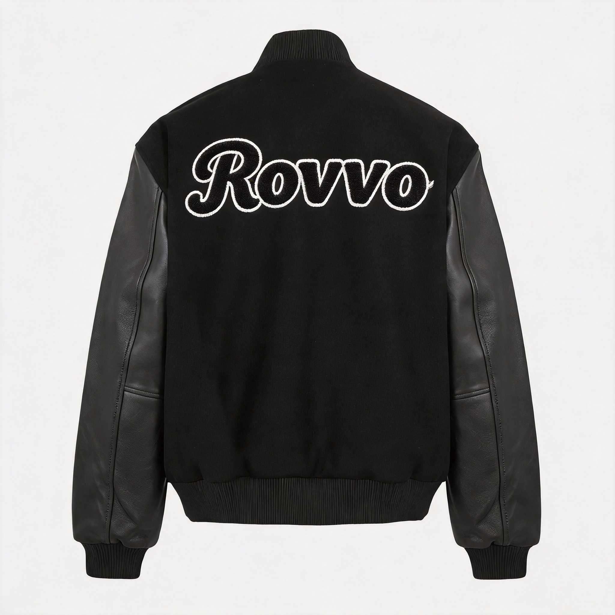 Oem Custom Chenille Embroidery logo Winter Bomber Baseball Varisty Jacket Polyester Sleeves Letterman Varsity Jacket for Men