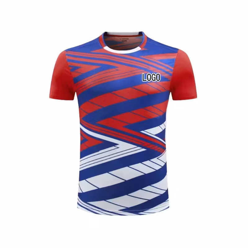 New Design Custom Logo Quick-dry Badminton Jersey Men Sport Training Shirt Uniform Tennis Jersey Wear for Men