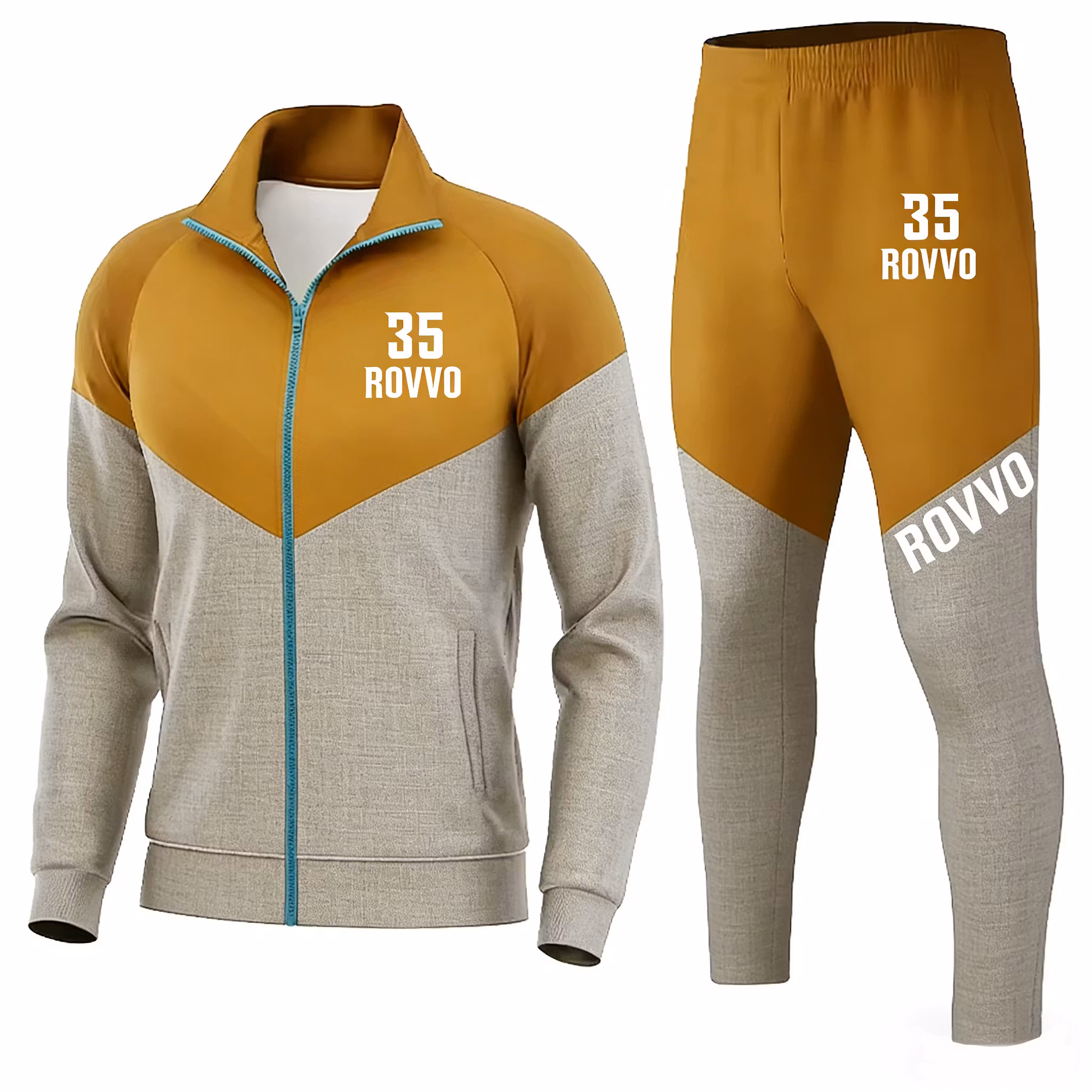 Wholesale Men's Football Training Tracksuit Full Zip Jacket Joggers Soccer Kits Adults Soccer Jersey with Pants Guehies Matetaes